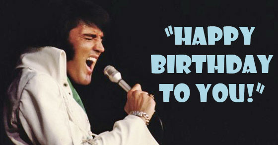 Elvis Sings Happy Birthday To You On Stage
